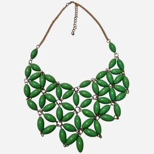 Elegant Green Statement Necklace